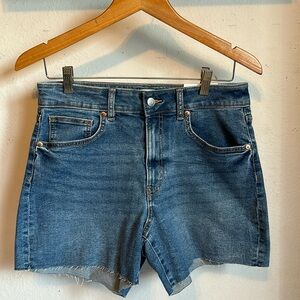 HM Jean Shorts High Waist Strech Size 10